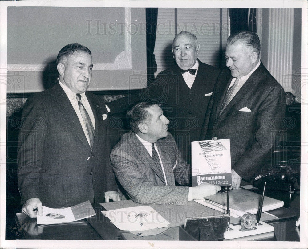 1959 Boston, MA Gov Furcolo, Joseph DeMambro, Comstock Clayton Press Photo - Historic Images