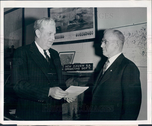 1942 Boston, MA New Haven Railroad Supt William Mullins Press Photo - Historic Images