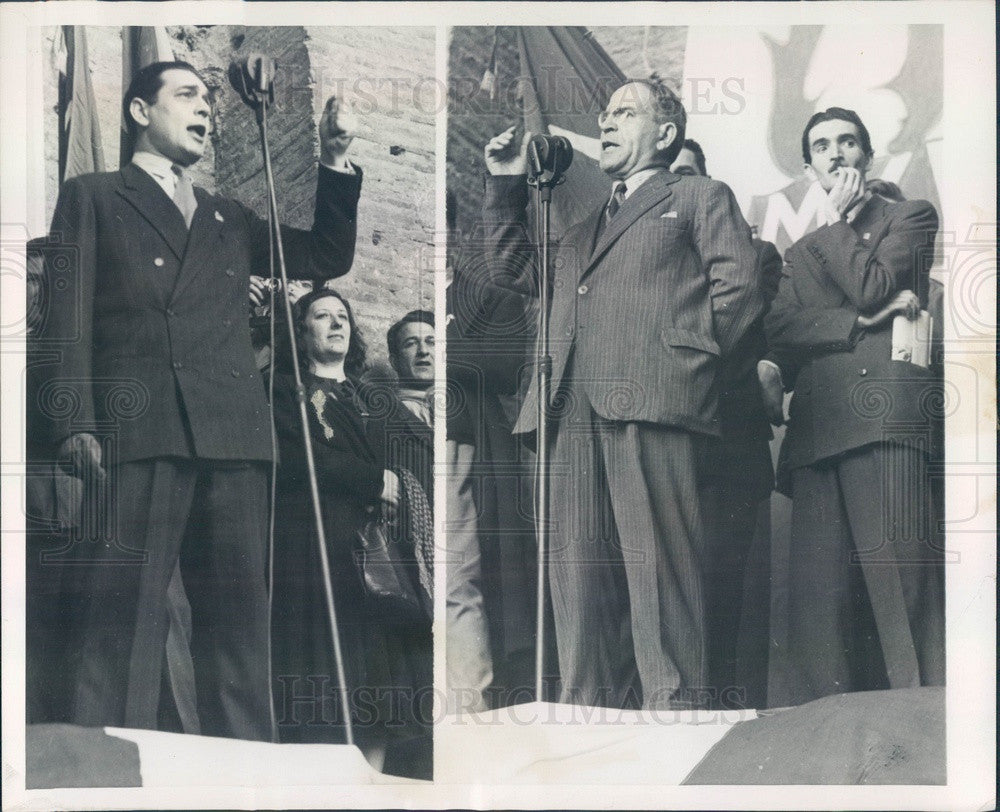 1948 Rome, Italy Political Candidates Mino di Toto Press Photo - Historic Images