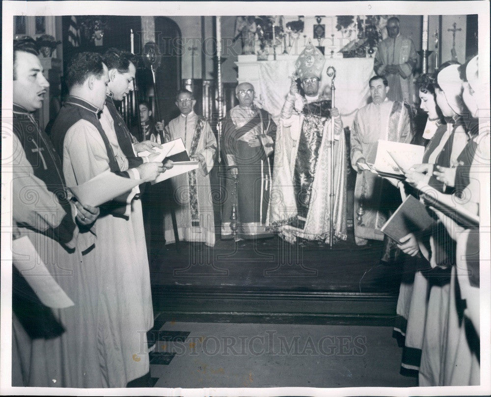 1959 Armenian Archbishop Sion Manoogian of New York Press Photo - Historic Images