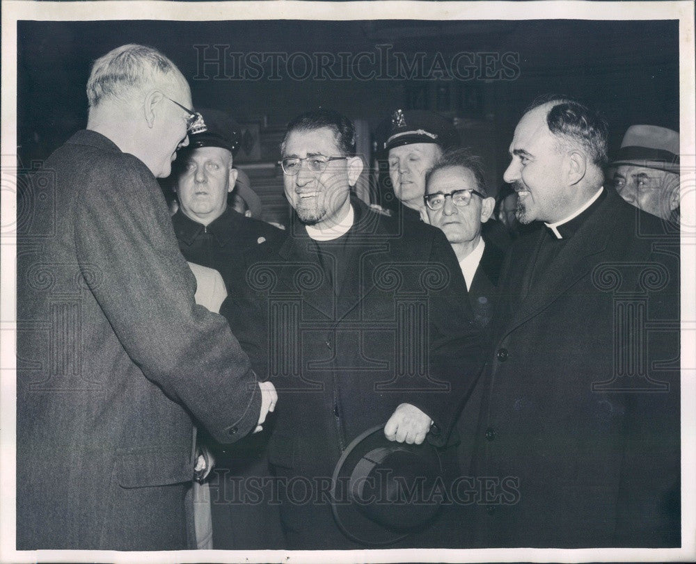 1959 Armenian Archbishop Sion Manoogian & Rev Maksoudian Press Photo - Historic Images