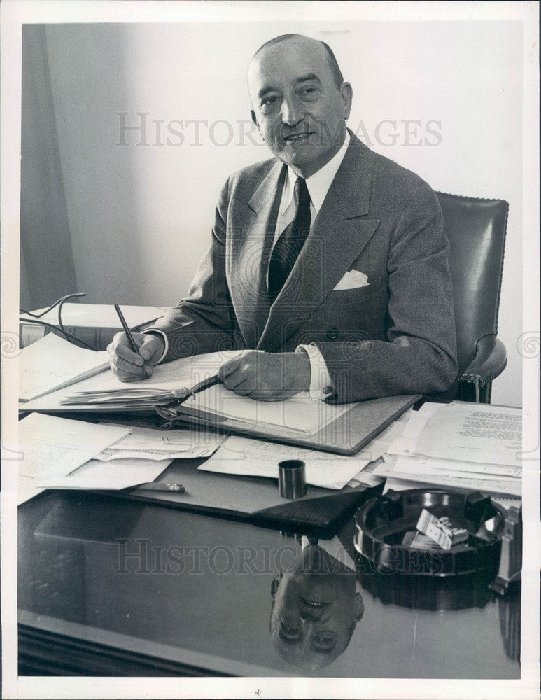 1937 RCA Labor Relations Director Edward McGrady Press Photo - Historic Images