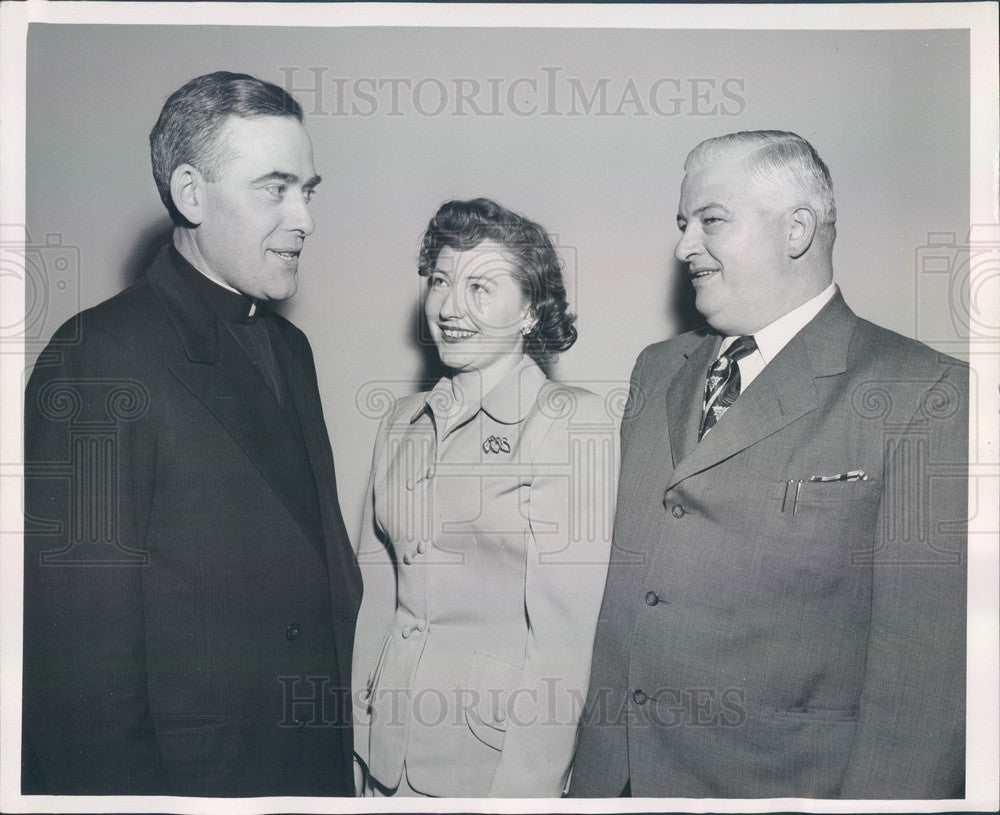 1952 Boston, MA Columban Fathers Missions Dir Rev Owen McGrath Press Photo - Historic Images