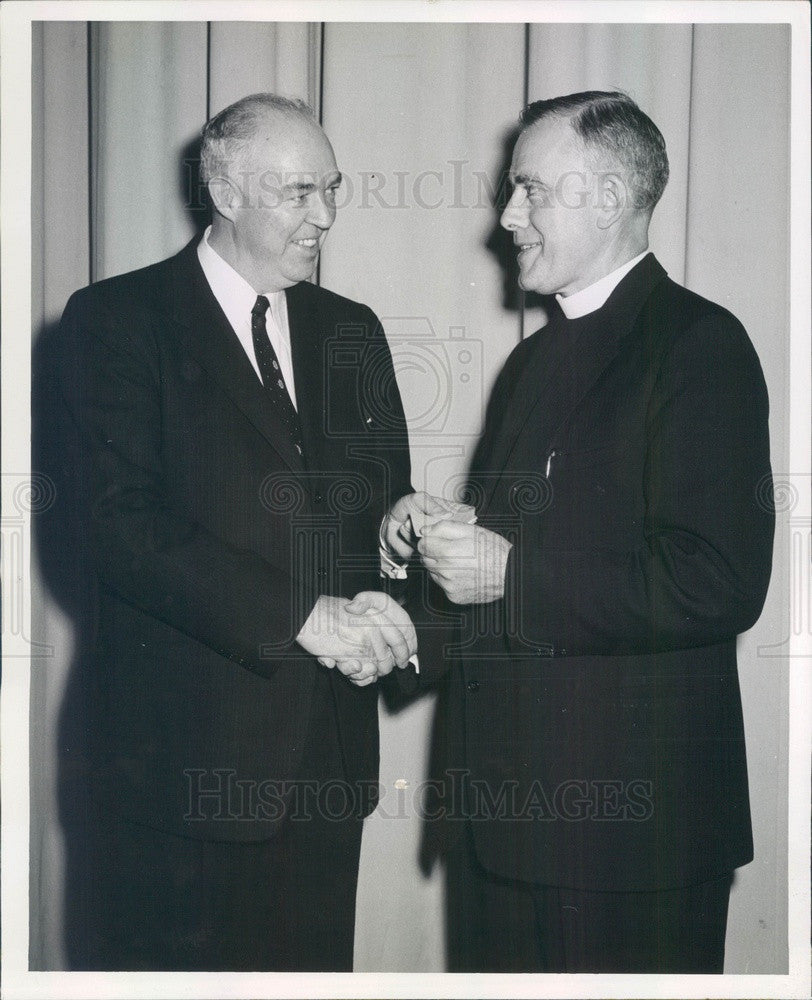 1958 Boston, MA Columban Fathers Missions Dir Rev Owen McGrath Press Photo - Historic Images