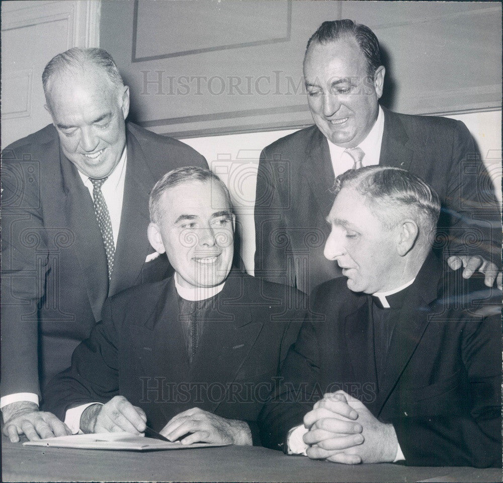 1957 Boston, MA Columban Fathers Missions Dir Rev Owen McGrath Press Photo - Historic Images