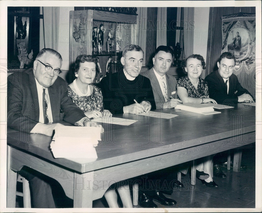 1960 Boston, MA Columban Fathers Missions Dir Rev Owen McGrath Press Photo - Historic Images