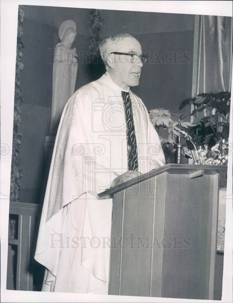 1963 Boston, MA Columban Fathers Missions Dir Rev Owen McGrath Press Photo - Historic Images