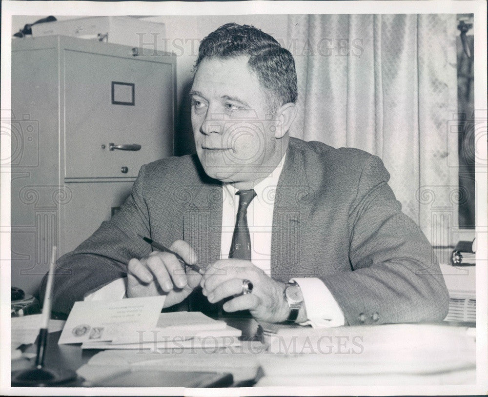 Undated Massachusetts Corrections Commissioner George McGrath Press Photo - Historic Images