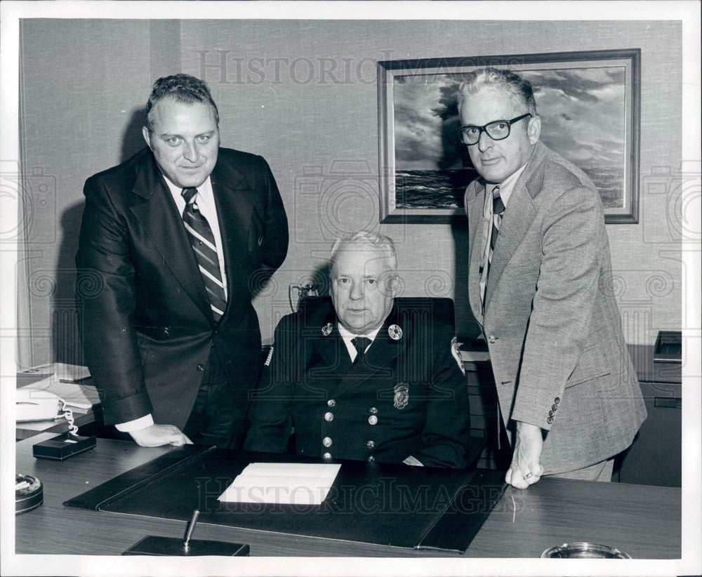 1974 MA FAIR Plan Arson Committee Chief Thomas Nolan Press Photo - Historic Images