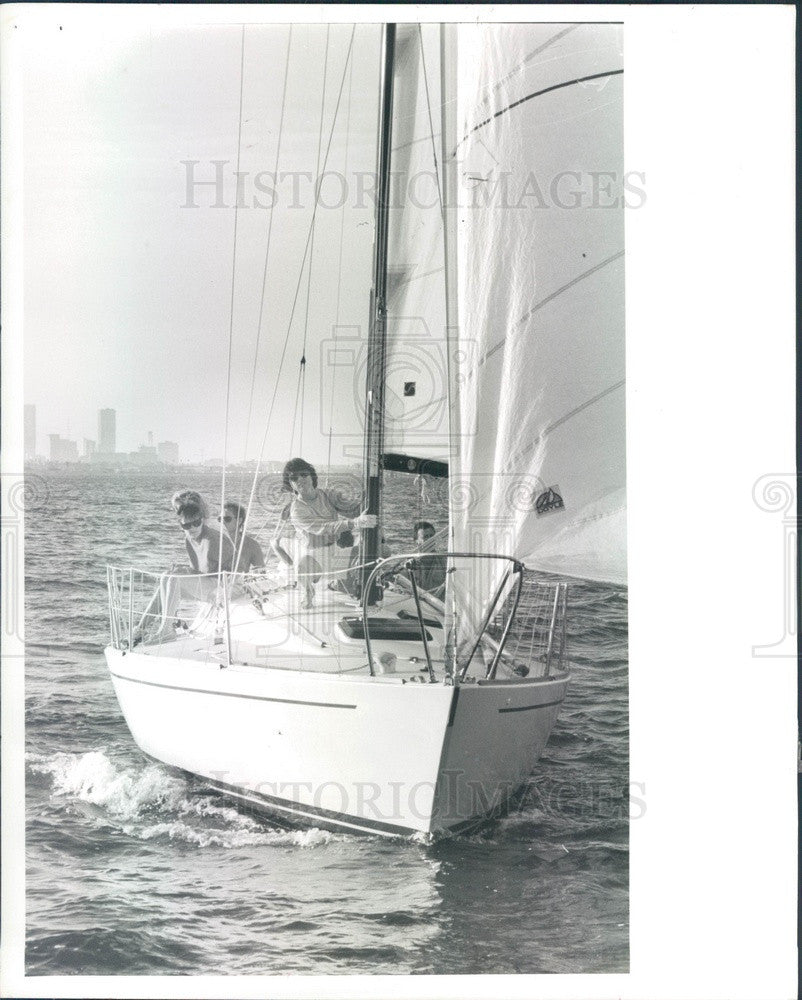 1989 Tampa, Florida Davis Island Yacht Club Race Press Photo - Historic Images