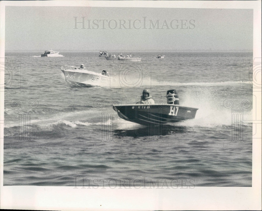 1968 St. Petersburg, FL Southeastern Boat Race, Mike Crittendon Press Photo - Historic Images