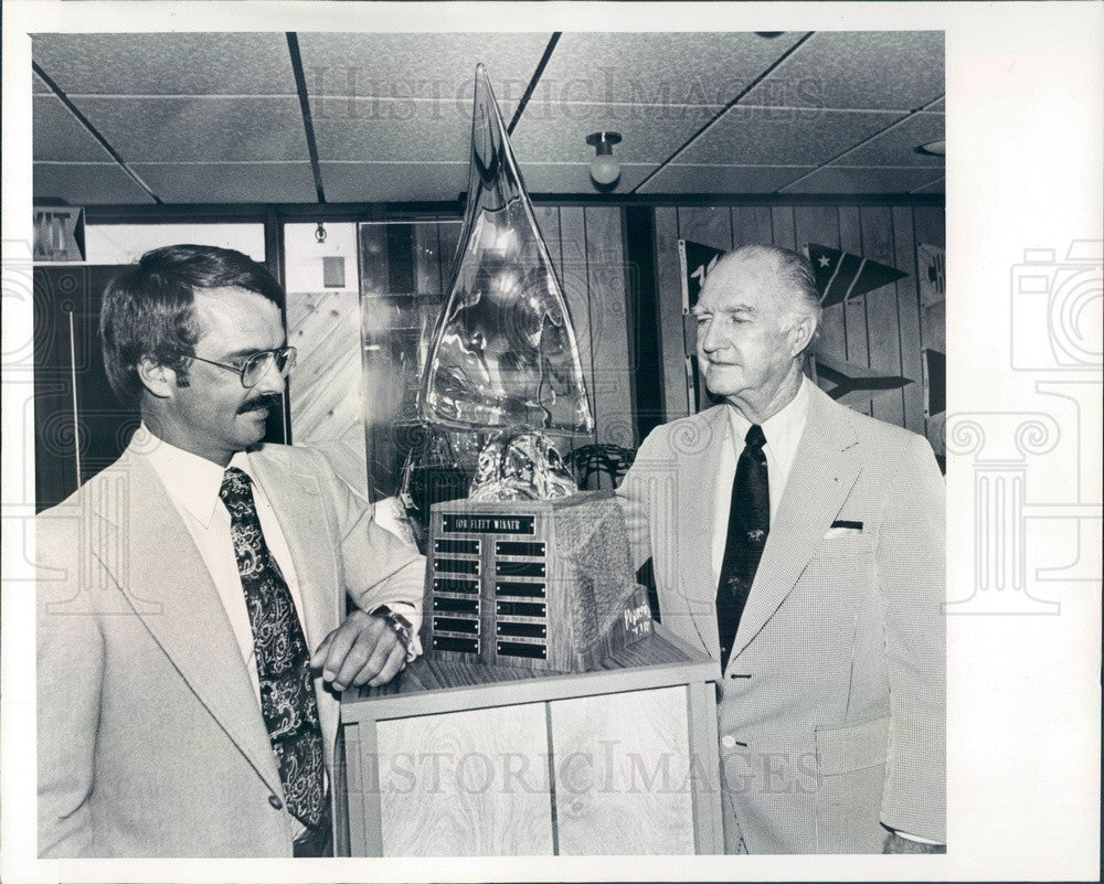 1977 Clearwater, FL Yacht Club Commodore Spencer Scheideman Press Photo - Historic Images