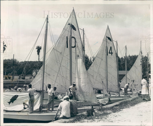 1947 St. Petersburg, Florida Lipton Challenge Boat Race Press Photo - Historic Images