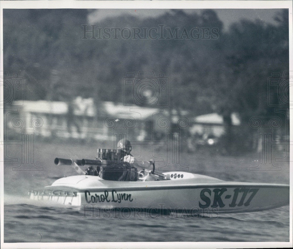 1975 St. Petersburg FL Southland Regatta, Hydroplane Boat Carol Lynn Press Photo - Historic Images