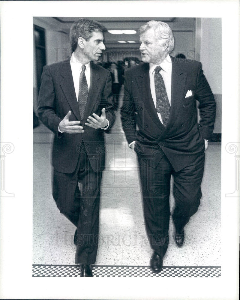 1994 US Senator Ted Kennedy & US Atty. For MA Donald Stern Press Photo - Historic Images