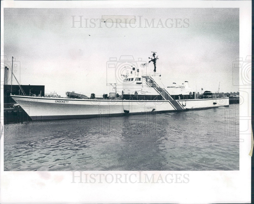 1978 US Environmental Protection Agency Gunboat Crockett Press Photo - Historic Images