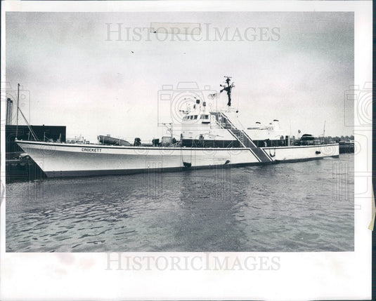 1978 US Environmental Protection Agency Gunboat Crockett Press Photo - Historic Images