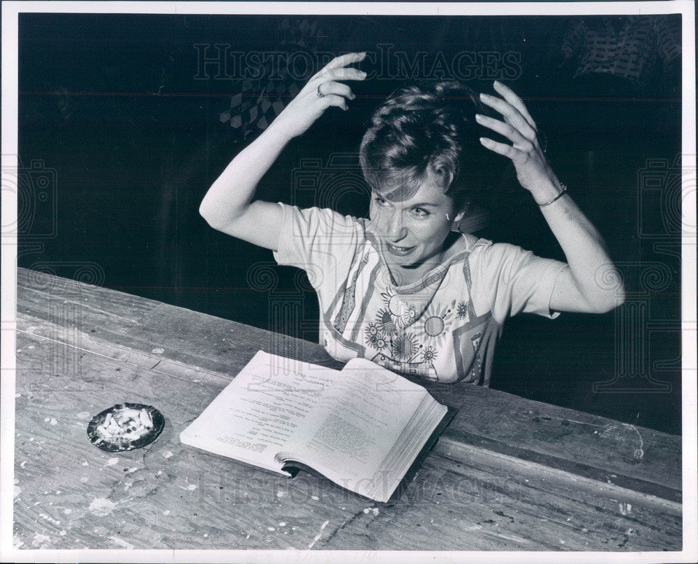 1962 Detroit, Michigan Theater Director Nancy Engel Press Photo - Historic Images