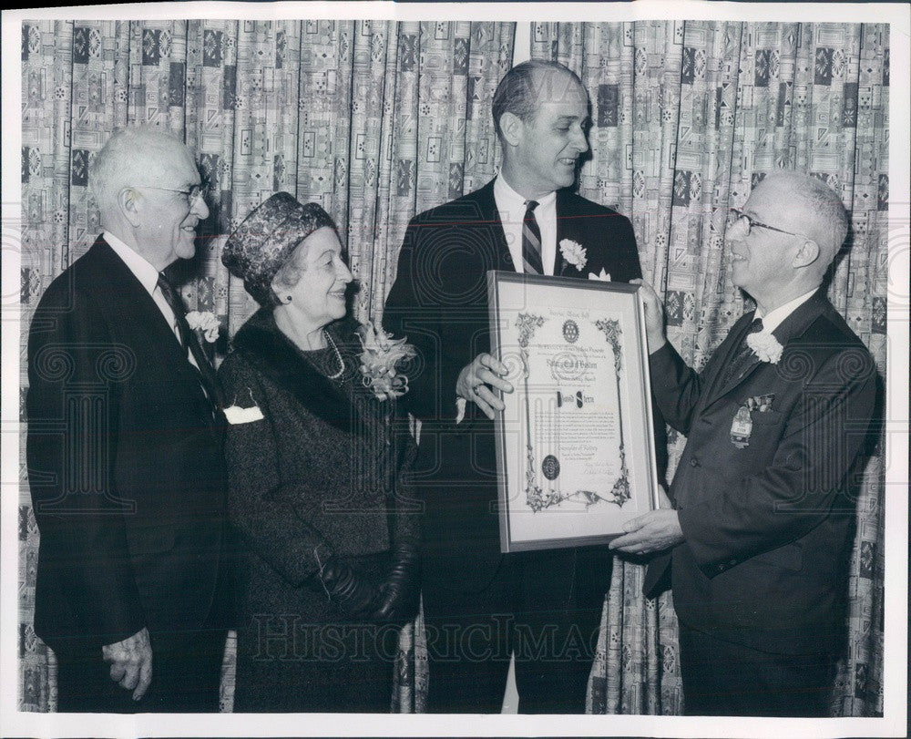 1967 Boston, MA Jewish Hospital President David Stern, John Quinn Press Photo - Historic Images