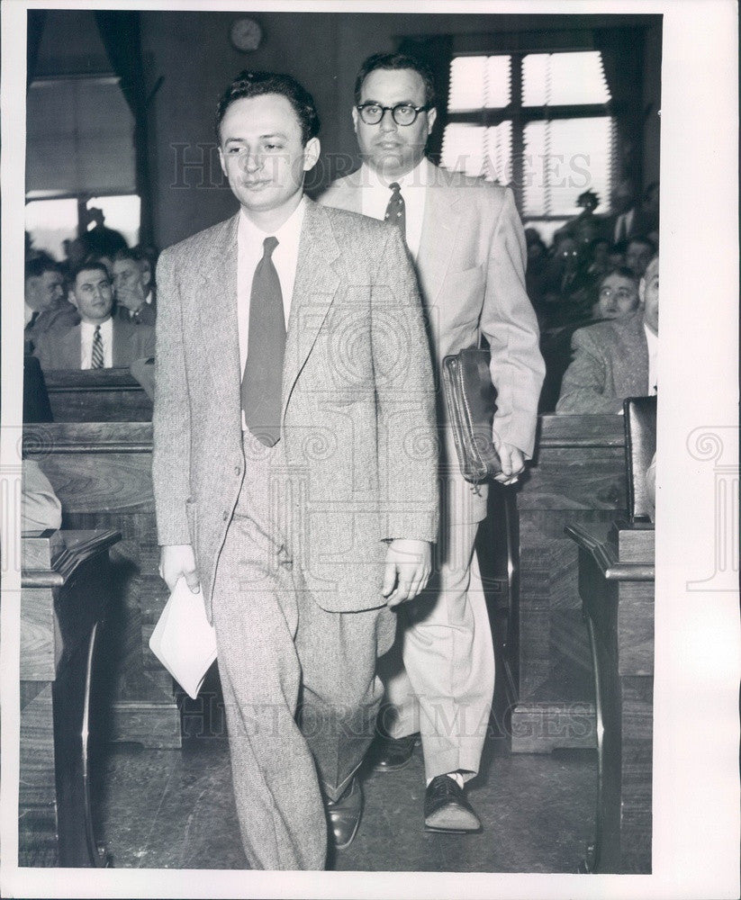 1954 Detroit, Michigan Alleged Communist Harold Falk Press Photo - Historic Images