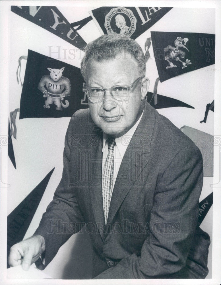 1964 American Author & TV Game Show Host Clifton Fadiman Press Photo ...