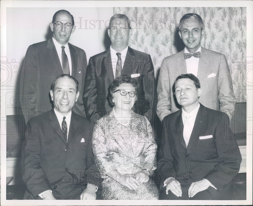 1959 Boston, MA Jewish Vocational Service Officers Solomon Stern Press Photo - Historic Images