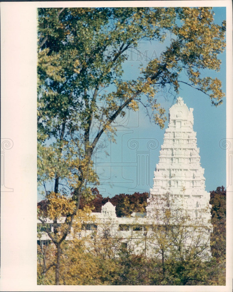 1988 Lemont, Illinois Hindu Temple of Greater Chicago Press Photo - Historic Images