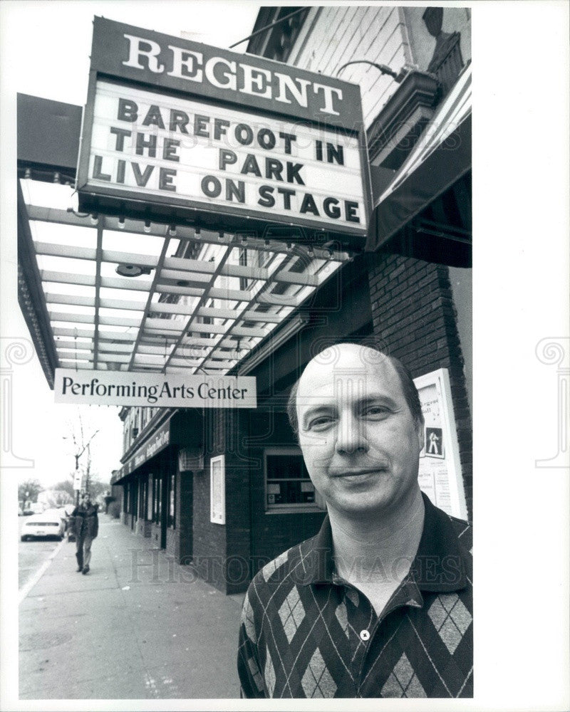 Undated Arlington, MA Regent Theater Exec Director Richard Stavros Press Photo - Historic Images