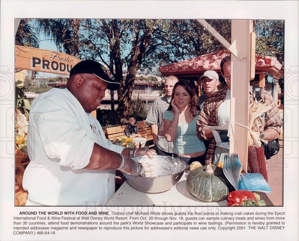 2001 Lake Buena Vista, FL Walt Disney World Chef Michael White Press Photo - Historic Images