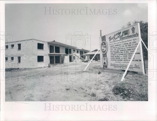 1968 St. Petersburg, Florida Bayberry Court Apartments Construction Press Photo - Historic Images