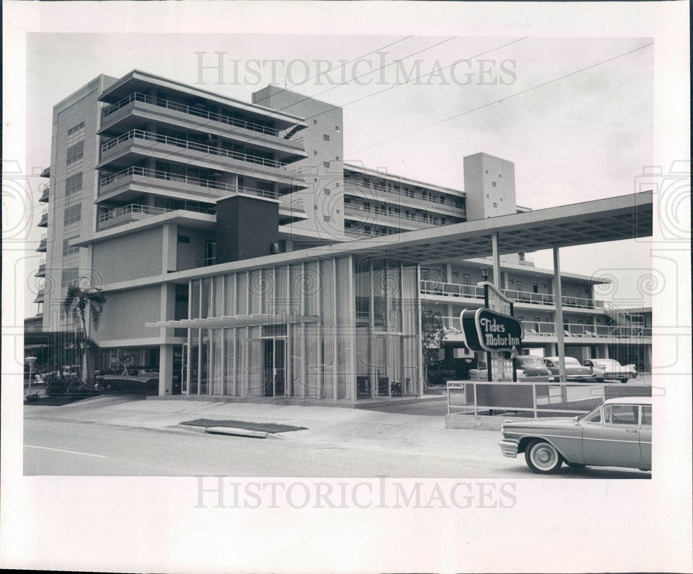 Undated St. Petersburg, Florida Tides Motor Inn Press Photo - Historic Images