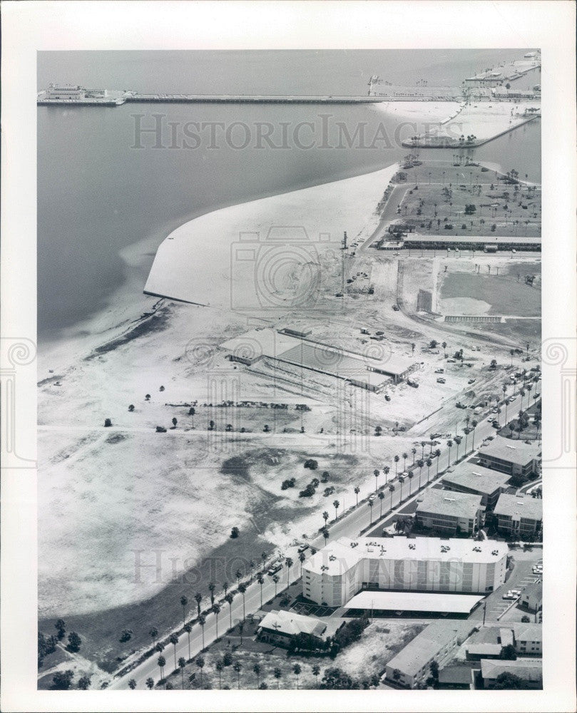 1965 St. Petersburg, Florida North Shore Beach Aerial View Press Photo - Historic Images