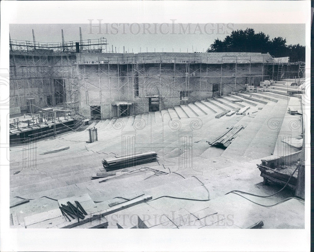 1982 Clearwater, FL Performing Arts Center and Theater Construction Press Photo - Historic Images