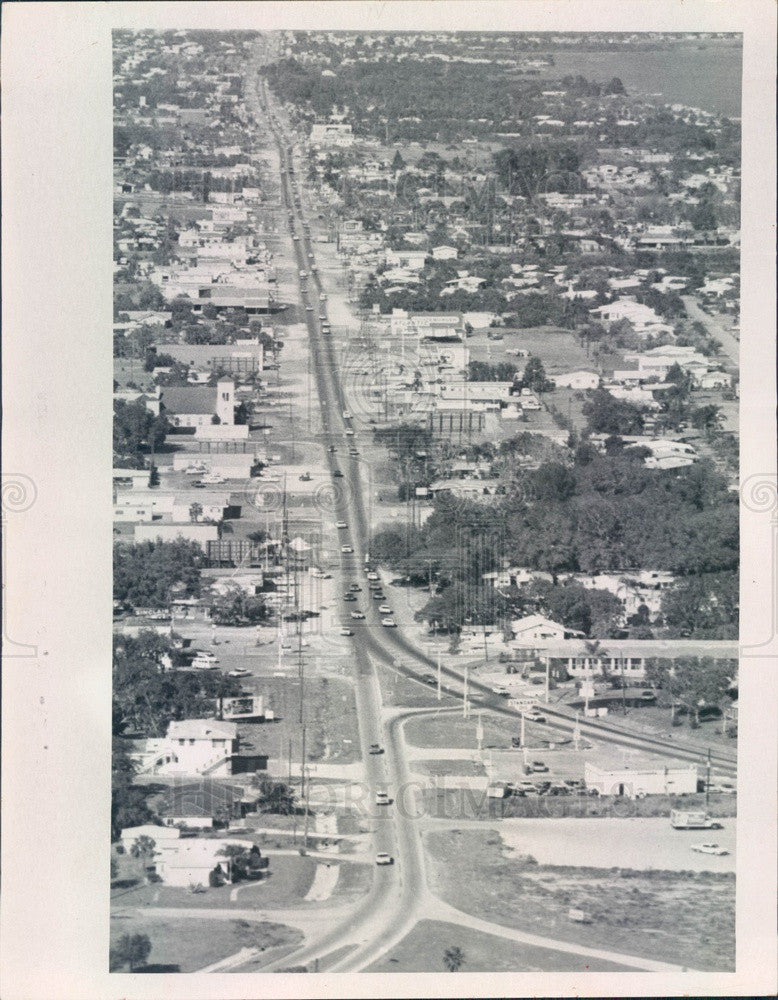 1968 St. Petersburg, FL US Alt 19/Bay Pines Intersection Aerial View Press Photo - Historic Images