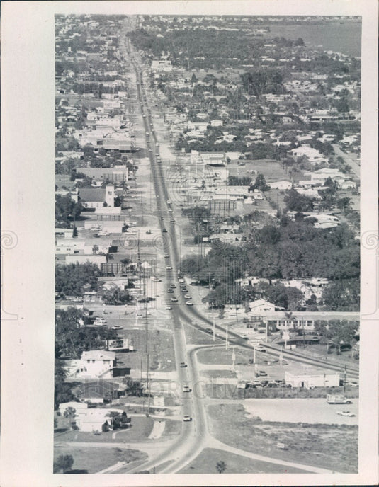 1968 St. Petersburg, FL US Alt 19/Bay Pines Intersection Aerial View Press Photo - Historic Images