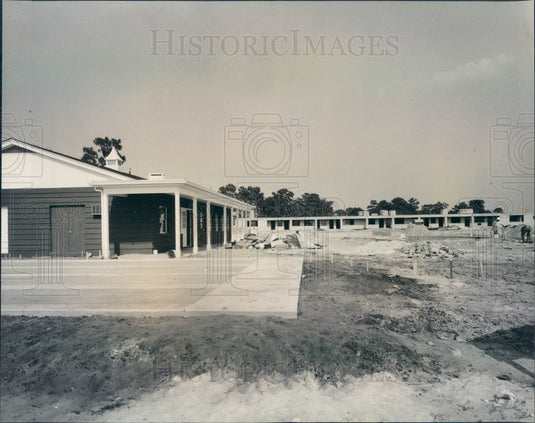 1968 Clearwater, Florida Bay East Condo Construction Press Photo - Historic Images
