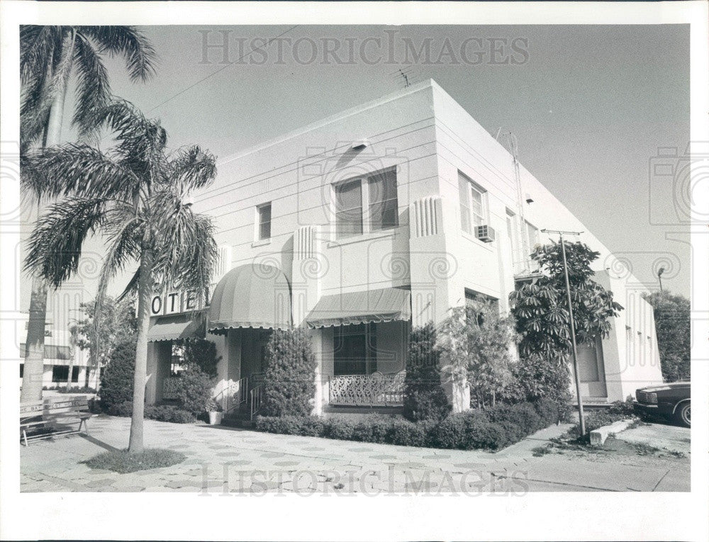 1986 St. Petersburg, Florida Bay Crest Hotel Press Photo - Historic Images