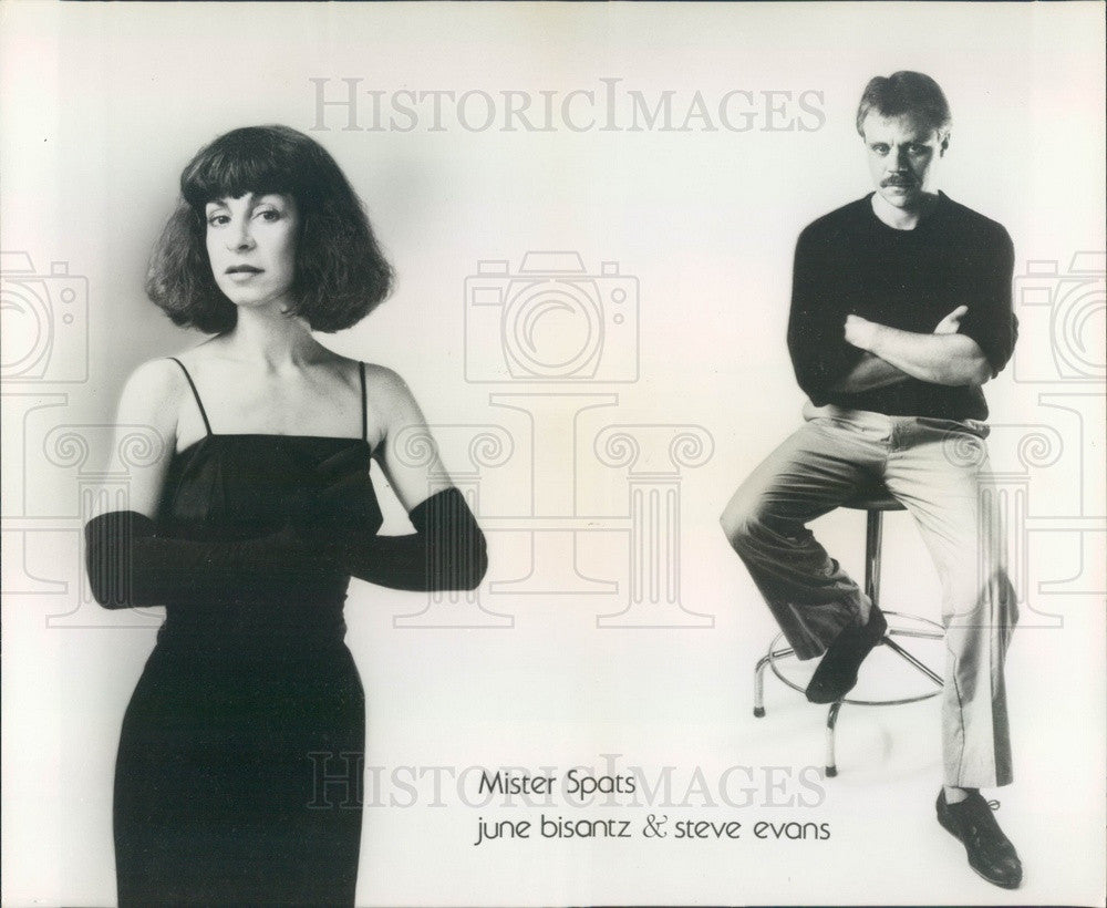 1985 Musicians Mister Spats, June Bisantz &amp; Steve Evans Press Photo - Historic Images