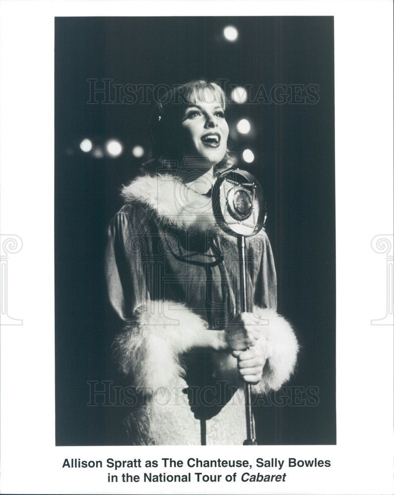 Undated Actress, Singer Allison Spratt in Cabaret Press Photo - Historic Images
