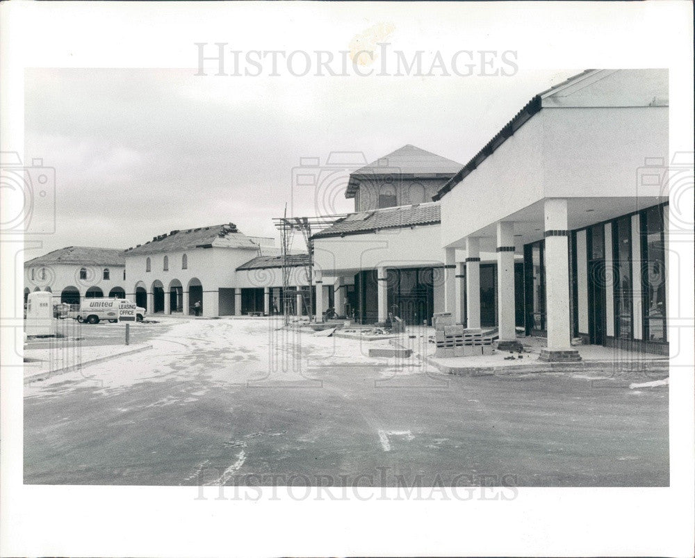 1982 Palm Harbor, Florida Fountains Shopping Center Construction Press Photo - Historic Images