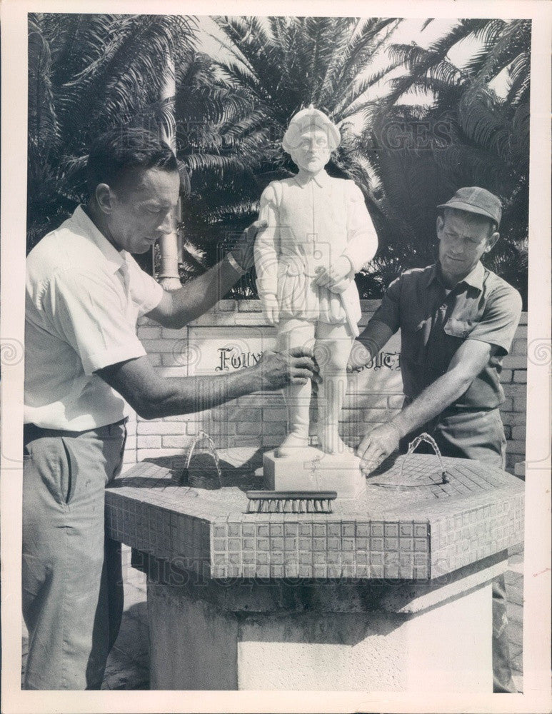 1967 St. Petersburg, Florida Ponce de Leon Fountain of Youth Press Photo - Historic Images