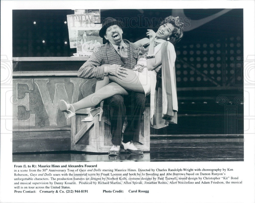Undated Actors Maurice Hines &amp; Alexandra Foucard in Guys and Dolls Press Photo - Historic Images