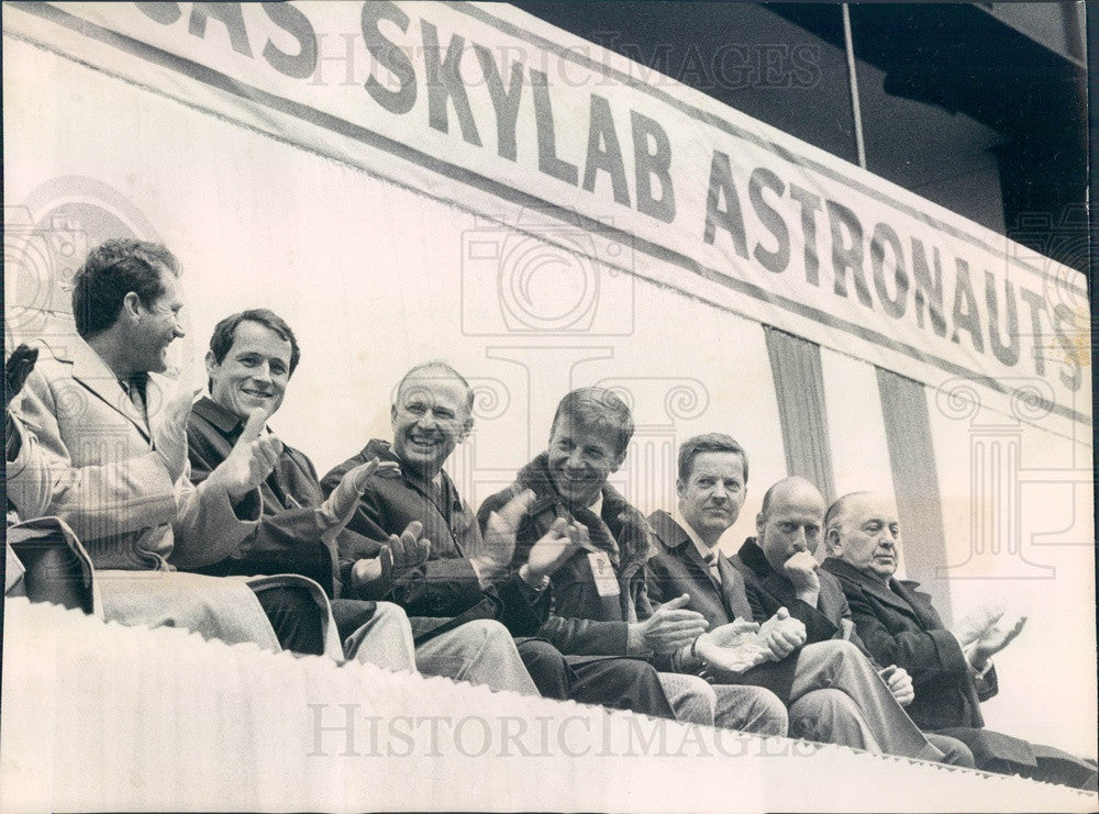 1974 Skylab Astronauts William Pogue, Edward Gibson, Gerald Carr Press Photo - Historic Images