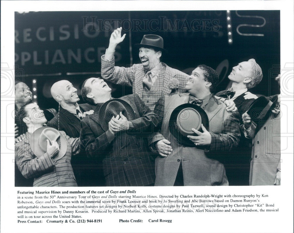 Undated Actors Maurice Hines &amp; Cast in Guys and Dolls Press Photo - Historic Images