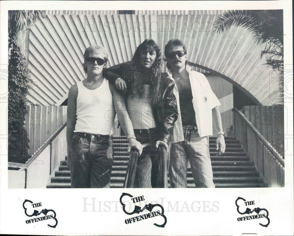 1988 Florida Musicians The Offenders Press Photo - Historic Images