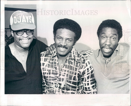1977 R&B/Soul Musicians The O'Jays, Walter Williams, Eddie Levert Press Photo - Historic Images
