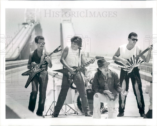 1985 St. Petersburg, Florida Rock Group Onkor Press Photo - Historic Images