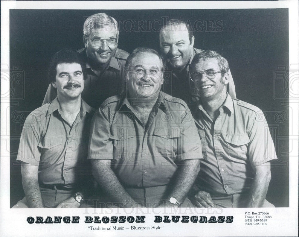 1984 Tampa, FL Bluegrass Band Orange Blossom Bluegrass Press Photo - Historic Images