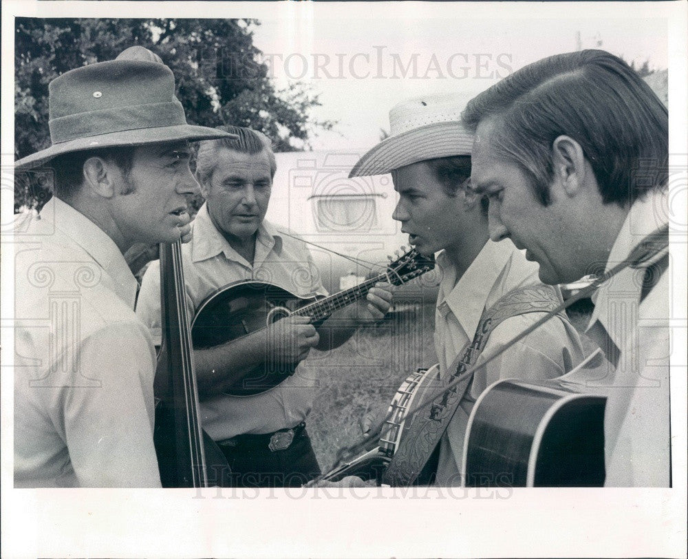 1972 Tampa, FL Bluegrass Band Orange Blossom Bluegrass Press Photo - Historic Images