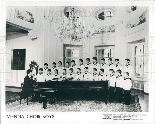 1988 Music Group The Vienna Choir Boys Press Photo - Historic Images